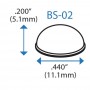 Бампер напівсферичний BS02 BSI (прозорий)