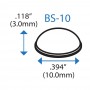 Бампер полусферический BS10 BSI (прозрачный)