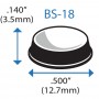 Бампер з поглибленням BS18 BSI (чорний)