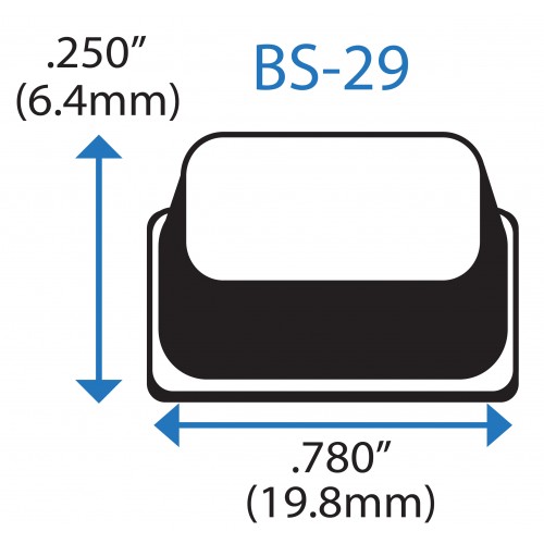 Бампер квадратний BS29 BSI (чорний)