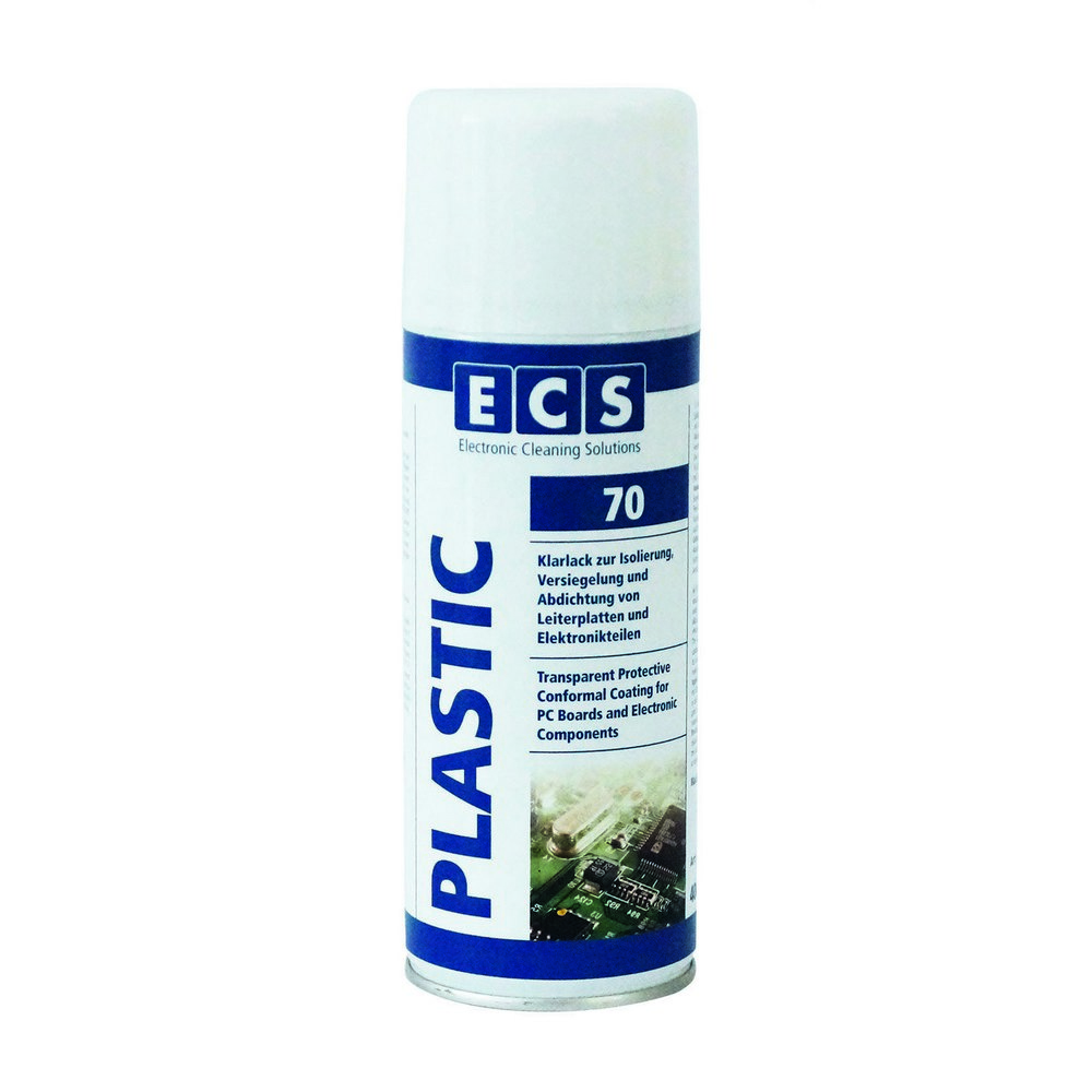 Прозрачное акриловое защитное покрытие для печатных плат ECS Plastic 70